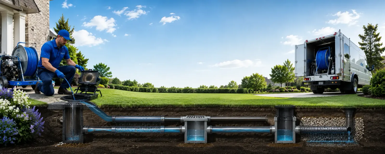Outdoor drain cleaning information for Fluker, LA